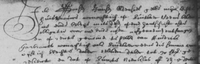 Afbeelding akte Gosen Jans